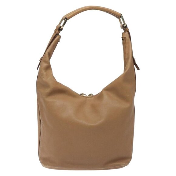 GUCCI Shoulder Bag Leather Brown Gold 001 4288 Auth - Picture 3 of 16